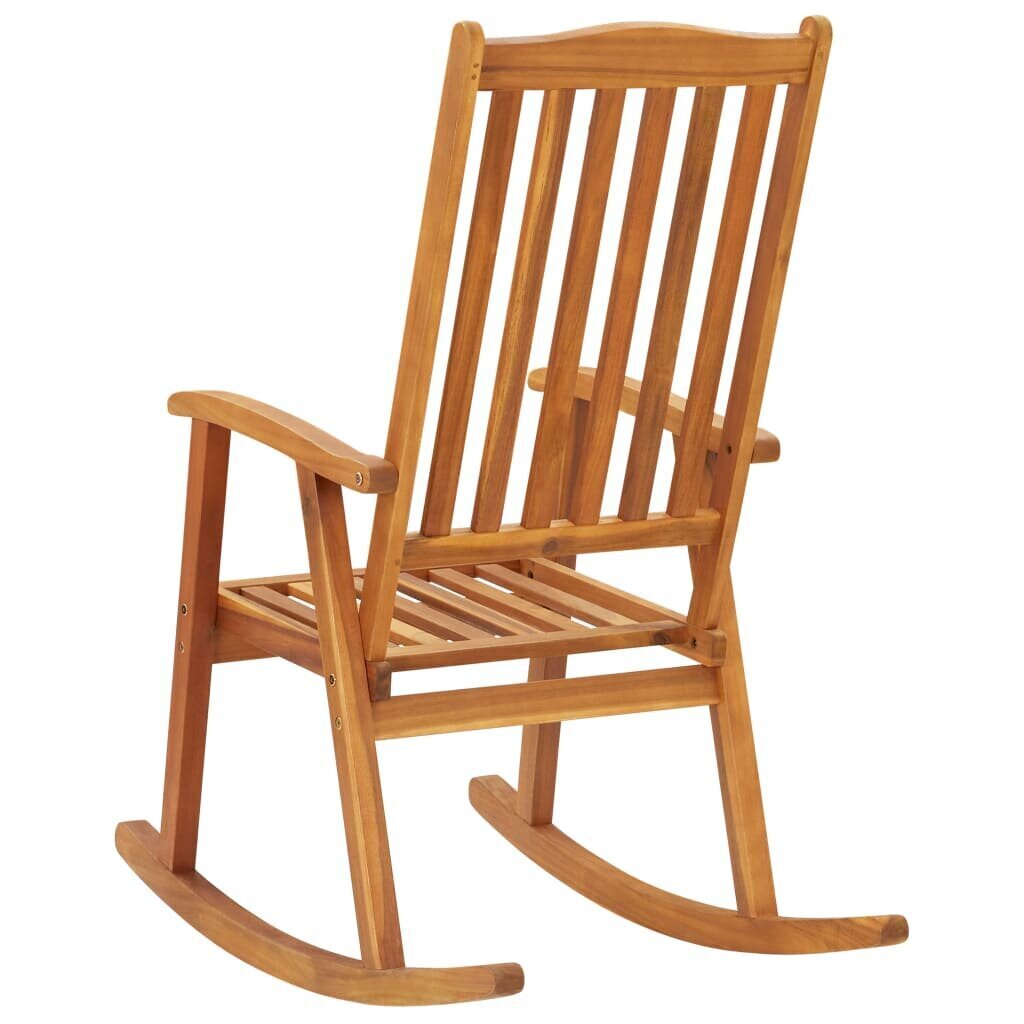 vidaXL šūpuļkrēsls, akācijas masīvkoks цена и информация | Atpūtas krēsli | 220.lv