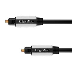 Оптический кабель toslink-toslink 2м Kruger Matz цена и информация | Кабели и провода | 220.lv