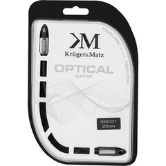 Kruger Matz Toslink, 2 m цена и информация | Кабели и провода | 220.lv