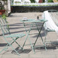 Dārza galds MINT saliekams, antīks zaļš цена и информация | Dārza galdi | 220.lv