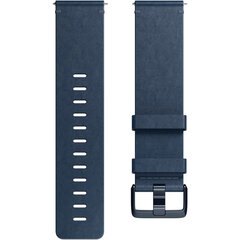 Fitbit Watch Band Leather FB166LBNVS Small Midnight Blue cena un informācija | Viedpulksteņu un viedo aproču aksesuāri | 220.lv