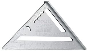 7(177 mm) aluminum rafter angle square 15131 cena un informācija | Rokas instrumenti | 220.lv
