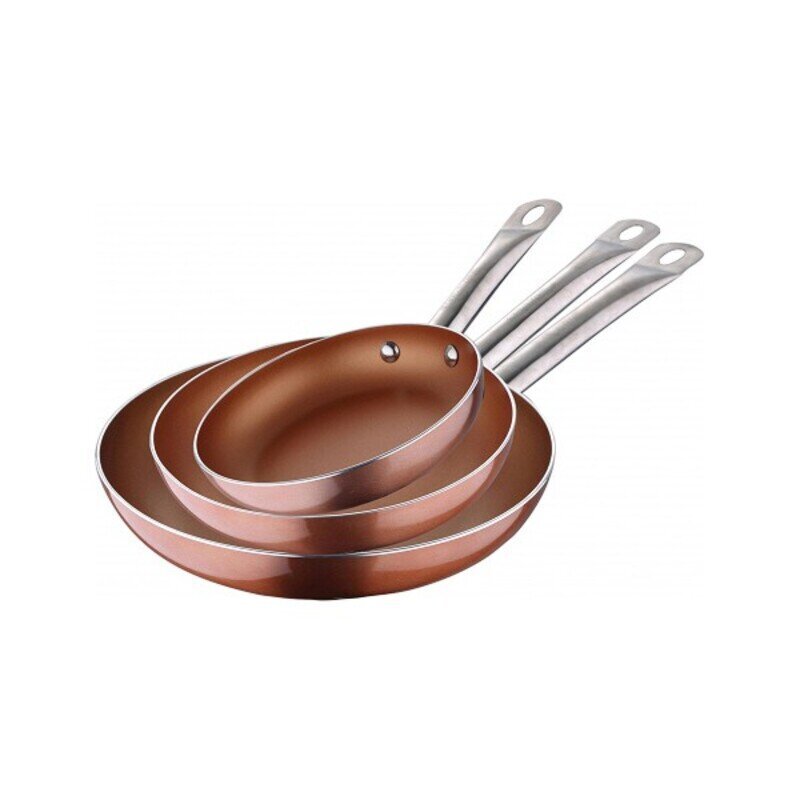 Pannu komplekts Chef Copper, 3 priekšmeti cena un informācija | Pannas | 220.lv