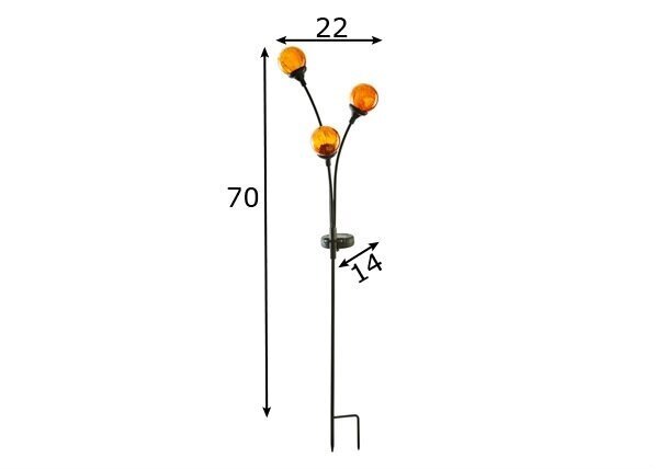 Lampa ar saules paneli Trieste цена и информация | Āra apgaismojums | 220.lv