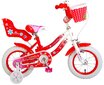 Bērnu velosipēds Lovely, 12”, sarkans cena un informācija | Velosipēdi | 220.lv