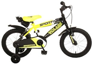 Bērnu velosipēds Volare Sportivo 16, dzeltens-melns, 2 rokas bremzes cena un informācija | Velosipēdi | 220.lv