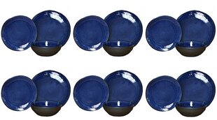 Керамический обеденный набор NEW JEANS NAVY GRANAT, 18 шт. цена и информация | Посуда, тарелки, обеденные сервизы | 220.lv