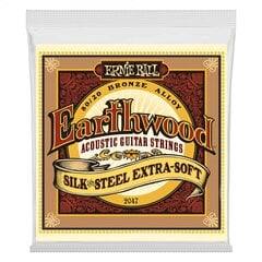 Stīgas ak. ģitārai Ernie Ball P02047 Earthwood Extra Light Bronze cena un informācija | Ernie Ball Mūzikas instrumenti un piederumi | 220.lv