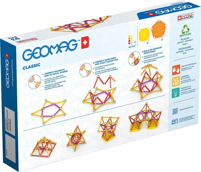 Geomag Classic Green Line 93 magnētiskais konstruktors, 93-elementi цена и информация | Konstruktori | 220.lv