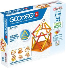 Geomag Classic Green Line 42 магнита цена и информация | Kонструкторы | 220.lv