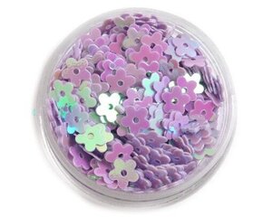 Fliteri-ziedi, 5 mm, violeti, AB 10 g cena un informācija | Rotu veidošana, pērļošana | 220.lv