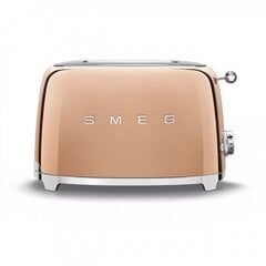 Smeg Toaster 2 Slices, розовое золото, блестящий, эстетика стиля 50-х годов цена и информация | Тостеры для еды | 220.lv