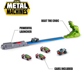 METAL MACHINES trase+automašīna, komplekts Crocodile, 6718 cena un informācija | Rotaļlietas zēniem | 220.lv
