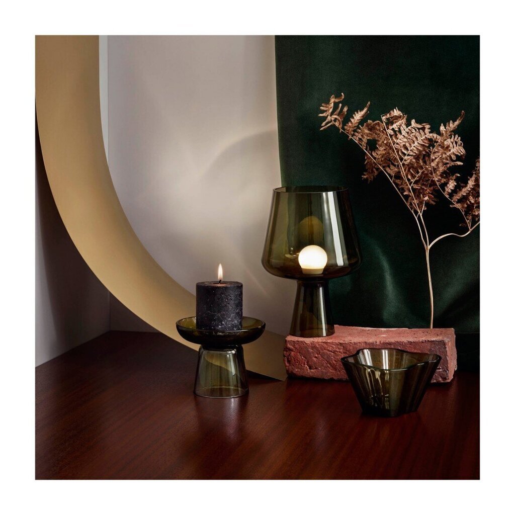 Iittala Leimu lampa, 240 x 165 mm, sūnu zaļa cena un informācija | Galda lampas | 220.lv