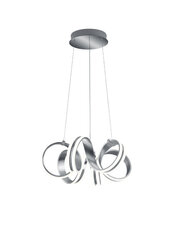 Piekaramā LED lampa Carrera, 55 cm, matēta alumīnija/balta, satur 40 W, 3500 lm spuldzes, aptumšojama 920019510 cena un informācija | Griestu lampas | 220.lv