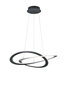 Piekaramā LED lampa Oakland, 70 cm, antracīta balta, satur 60 W, 5000 lm gaismekli, aptumšojama 920019518 цена и информация | Griestu lampas | 220.lv