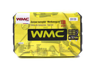 Набор инструментов 130 предметов 1/4", WMC TOOLS, 20130 цена и информация | Механические инструменты | 220.lv