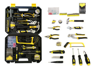 Instrumentu komplekts no 100 priekšmetiem 1/4", WMC TOOLS, 20100 cena un informācija | Rokas instrumenti | 220.lv