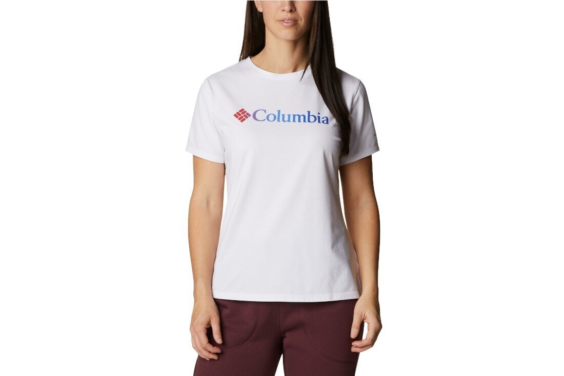 T-krekls sievietēm Columbia Sun Trek W Graphic Tee 1931753101, balts cena un informācija | T-krekli sievietēm | 220.lv