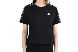 Женская футболка Kappa Inula T Shirt 309090194006, черная цена и информация | Футболка женская | 220.lv