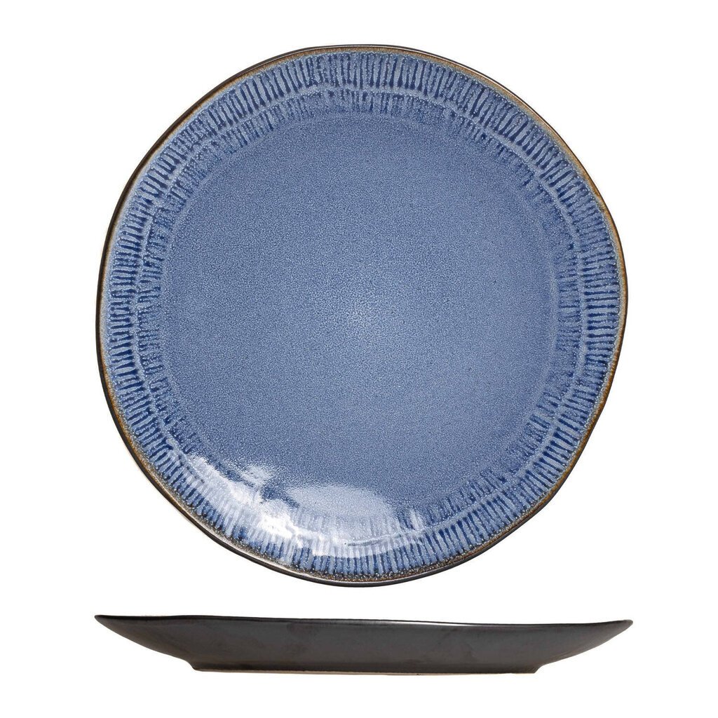 Keramikas pusdienu šķīvju komplekts Black Blue Jeans, 27 cm, 6 gab цена и информация | Trauki, šķīvji, pusdienu servīzes | 220.lv