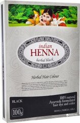 INDIAN HENNA, melna цена и информация | Краска для волос | 220.lv