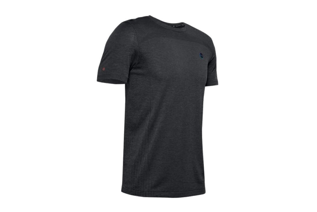 T-krekls vīriešiem Under Armor Rush Seamless Fitted SS Tee M 1351448001, melns cena un informācija | Vīriešu T-krekli | 220.lv