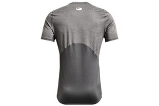 T-krekls vīriešiem Under Armor Heatgear Armor Fitted Short Sleeve M 1361683090, pelēks cena un informācija | Vīriešu T-krekli | 220.lv