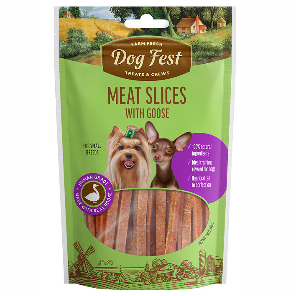 DogFest Zosu gaļas strēmeles, mini sugam, 55g. цена и информация | Gardumi suņiem | 220.lv