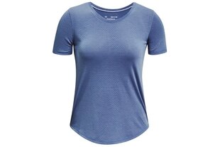 Женская футболка Under Armor Streaker Run Short Sleeve W 1361371470, синяя цена и информация | Женские футболки | 220.lv