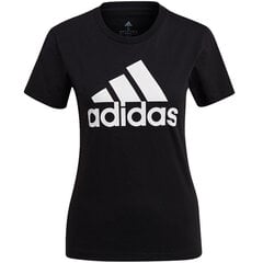 T-krekls sievietēm Adidas Essentials Regular T Shirt W GL0722, melns cena un informācija | T-krekli sievietēm | 220.lv