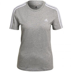 T-krekls sievietēm Adidas Essentials Slim W GL0785, pelēks cena un informācija | T-krekli sievietēm | 220.lv