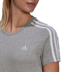 Женская футболка Adidas Essentials Slim W GL0785, серая цена и информация | Женские футболки | 220.lv