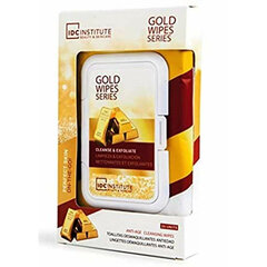 Meikapu noņemošas salvetes Gold Anti-Aging IDC Institute ‎ цена и информация | Средства для очищения лица | 220.lv