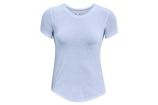 Женская футболка Under Armor Streaker Run Short Sleeve W 1361371438, синяя цена и информация | Футболка женская | 220.lv