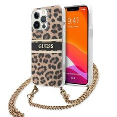 Oriģināls Guess Leopard Gold telefona vāciņš priekš iPhone 13 / 13 Pro, zelta krāsā cena un informācija | Telefonu vāciņi, maciņi | 220.lv