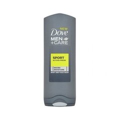 Dušas želeja vīriešiem Dove Men + Care Micro Moisture Body And Face Wash Active Fresh 400 ml цена и информация | Масла, гели для душа | 220.lv
