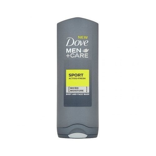 Dušas želeja vīriešiem Dove Men + Care Micro Moisture Body And Face Wash Active Fresh 400 ml цена и информация | Dušas želejas, eļļas | 220.lv