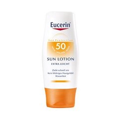 Sauļošanās losjons Eucerin SPF 50 Sun Lotion Extra Leicht 150 ml cena un informācija | Sauļošanās krēmi | 220.lv