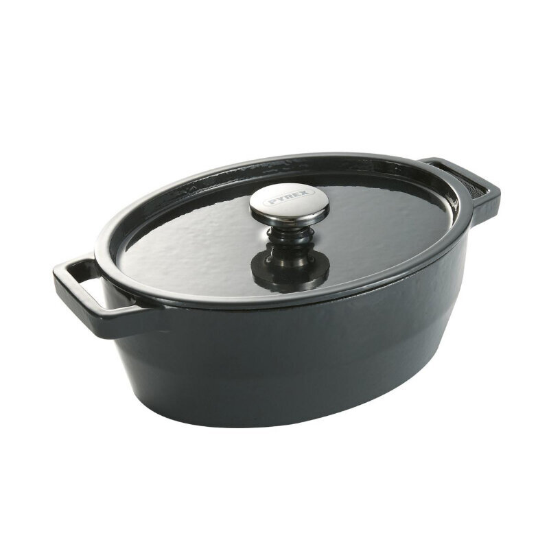 Kastrolis ar Vāku Pyrex Slow Cook Čuguns (33 cm) цена и информация | Katli, tvaika katli | 220.lv