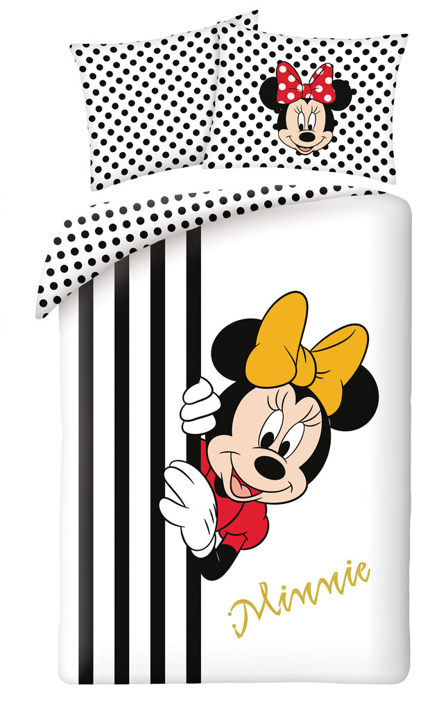 Bērnu gultas veļas komplekts Minnie 140x200, 2 daļas цена и информация | Bērnu gultas veļa | 220.lv