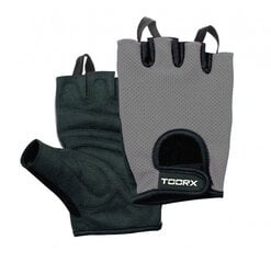 Перчатки для фитнеса Toorx AHF-029 цена и информация | Перчатки для йоги, гимнастики, серый цвет | 220.lv