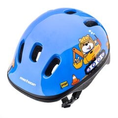 Детский шлем Meteor KS06 Teddy Builder, синий цена и информация | Шлемы | 220.lv