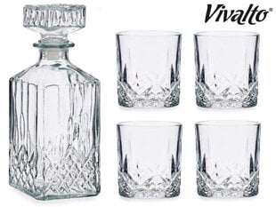 Набор для виски Vivalto Diamond из 5 предметов цена и информация | Стаканы, фужеры, кувшины | 220.lv