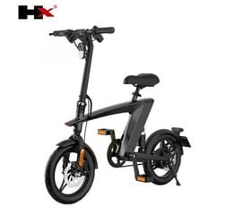 Elektriskais velosipēds HX H1 14", melns цена и информация | Электровелосипеды | 220.lv