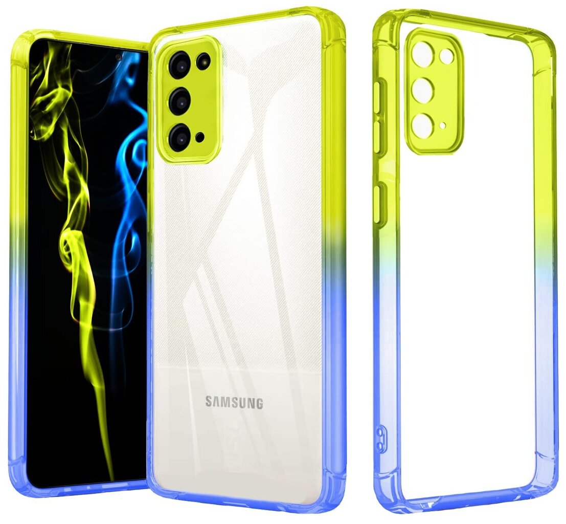 ColorFul Hard Case For Samsung Galaxy S20 FE, zils, zaļš цена и информация | Telefonu vāciņi, maciņi | 220.lv