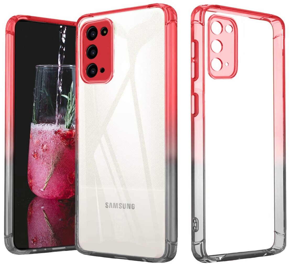 ColorFul Hard Case For Samsung Galaxy S20 FE, sarkans, melns cena un informācija | Telefonu vāciņi, maciņi | 220.lv