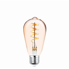 LED Filament E27 ST64 4W 230V 2000K 250lm SF gold spuldze цена и информация | Лампочки | 220.lv