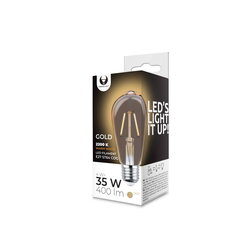 LED Filament spuldze E27 ST64 4W 230V 2200K 400lm COG gold. цена и информация | Лампочки | 220.lv