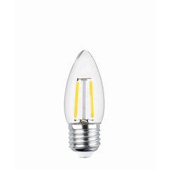 LED Filament spuldze E27 C35 2W 230V 2700K 250lm COG clear. цена и информация | Лампочки | 220.lv